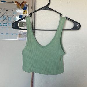 Mint Green Crop Tank